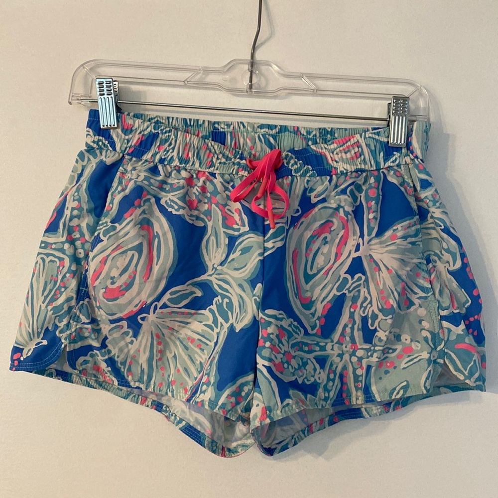 Lilly Pulitzer Luxletic Shorts in Bay Blue